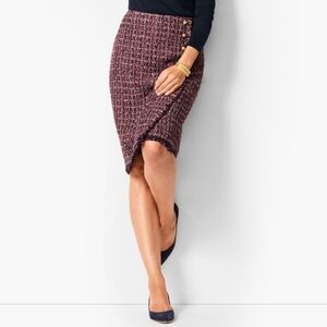 Talbots Tweed Pencil Skirt Women's 2P